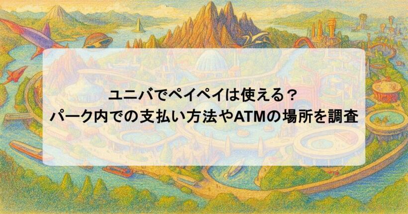 ユニバでペイペイは使える？パーク内での支払い方法やATMの場所を調査