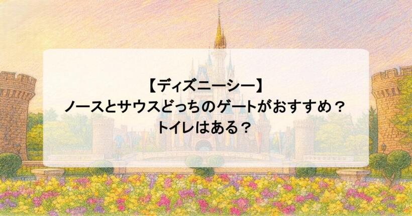 【ディズニーシー】ノースとサウスどっちのゲートがおすすめ？トイレはある？